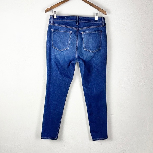 LOFT | Curvy Skinny Style Faded Dark Blue Denim Jeans 👖 - Picture 2 of 6